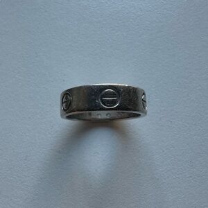 Cartier Love White Gold Ring 53